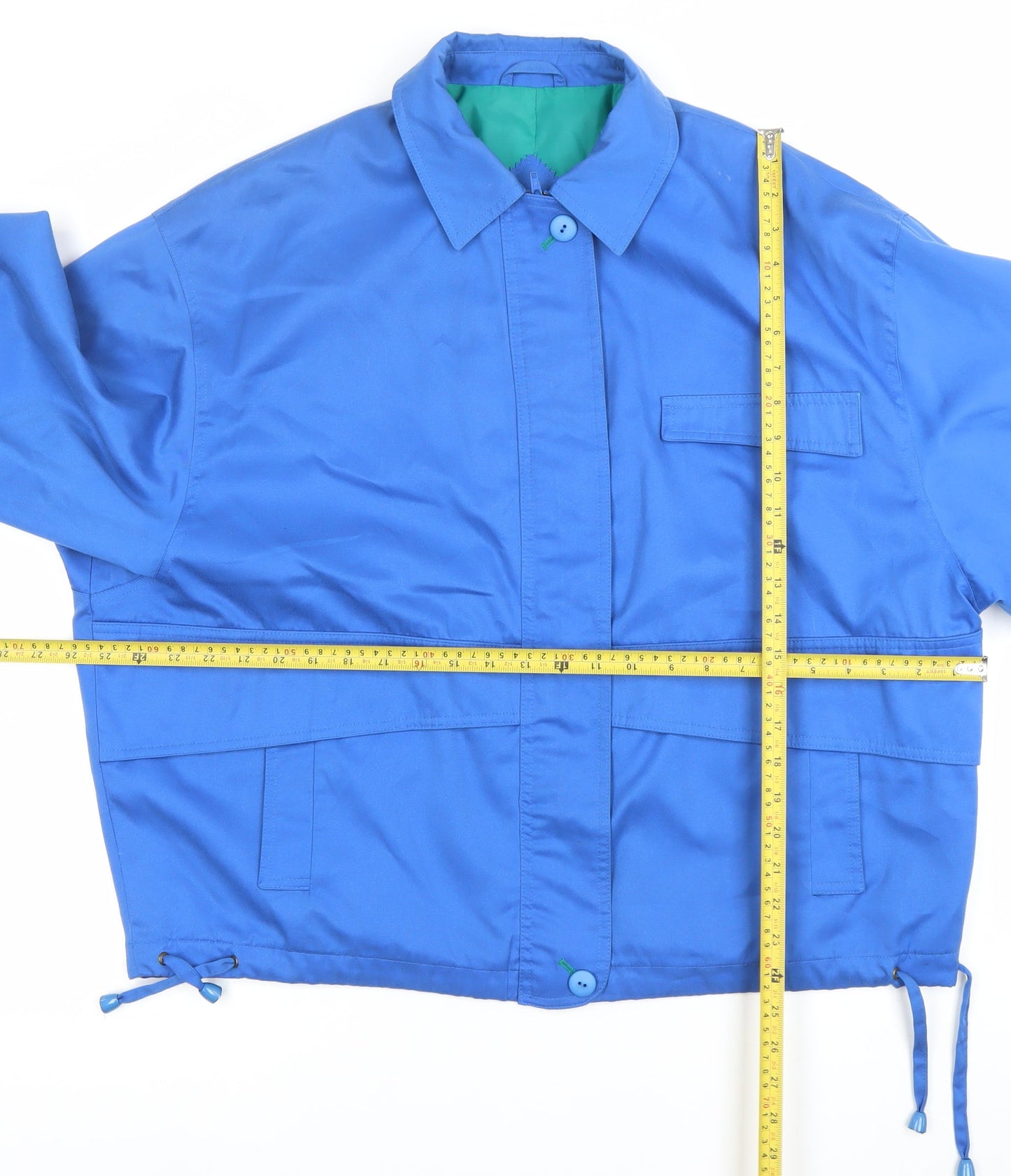 Simon Blair Women’s Blue XL Vintage Lightweight Button Jacket
