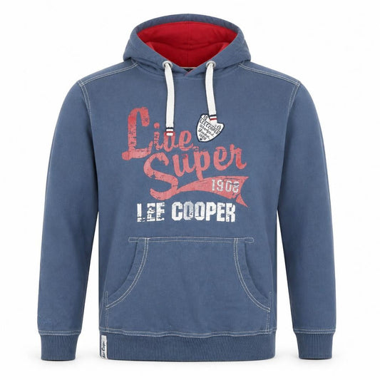 Mens UK M Regular Lee Cooper Blue Pullover Hoodie