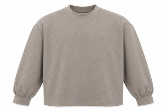 Front view of ASOS Design Men’s Brown M Pullover Sweatshirt Cotton Blend