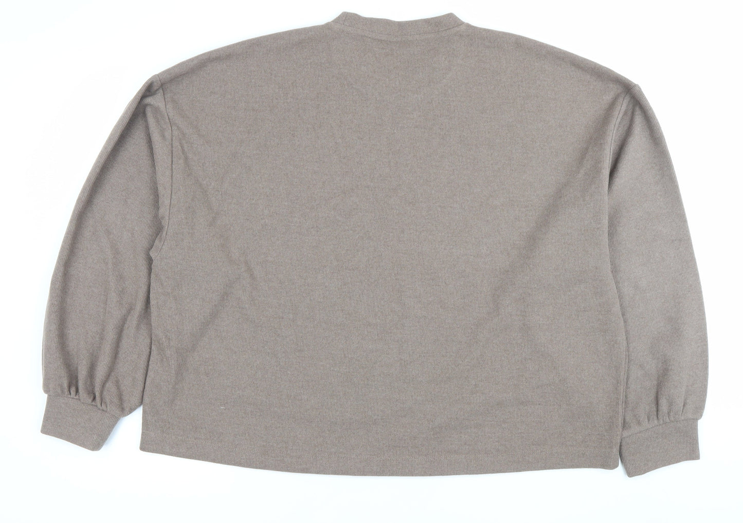 ASOS Design Men’s Brown M Pullover Sweatshirt Cotton Blend