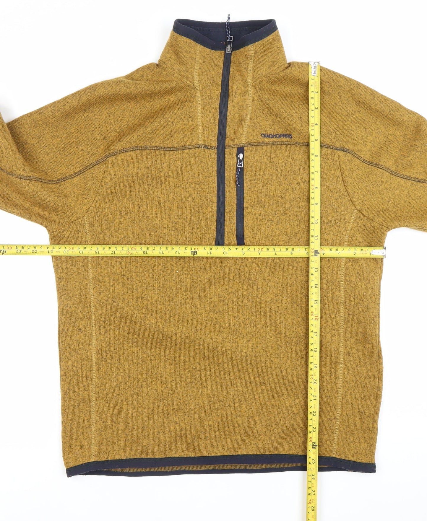 Craghoppers Men’s Brown Outdoor Hiking 1/2 Zip Fleece Sweatshirt M