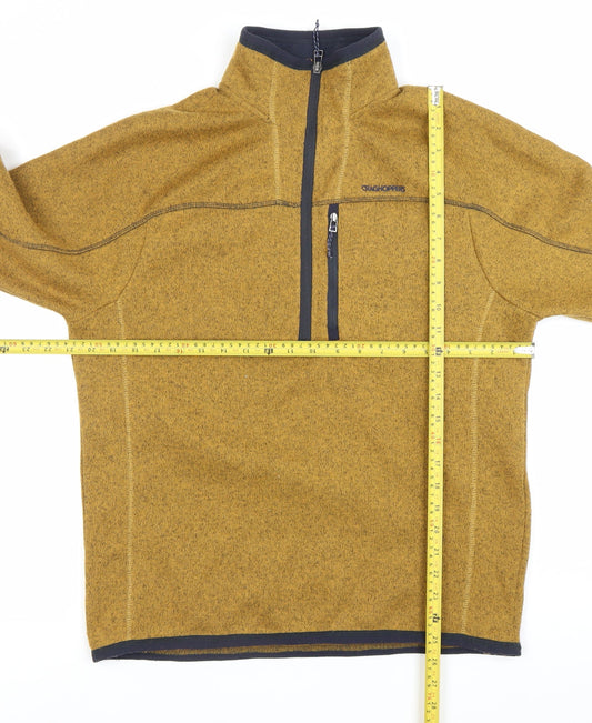 Craghoppers Men’s Brown Outdoor Hiking 1/2 Zip Fleece Sweatshirt M