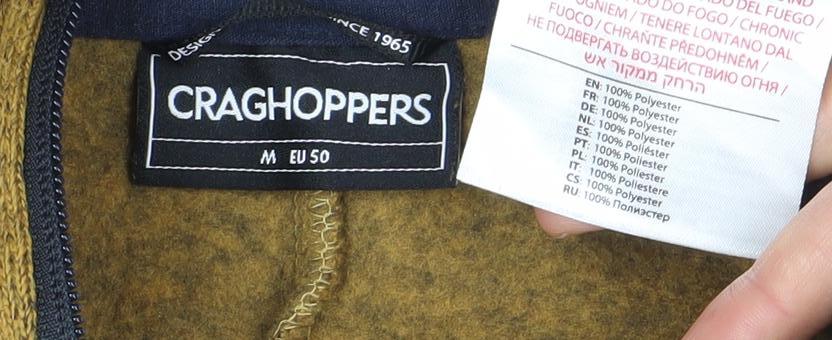 Craghoppers Men’s Brown Outdoor Hiking 1/2 Zip Fleece Sweatshirt M