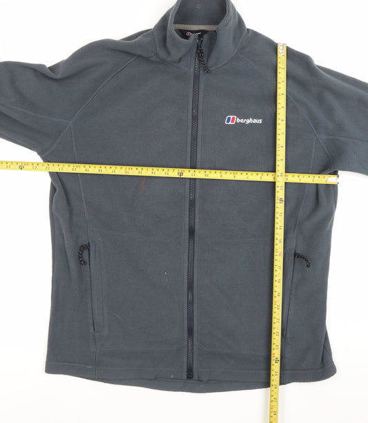 Berghaus Men’s Grey Fleece Jacket Size L Full Zip Outdoor Hiking Coat