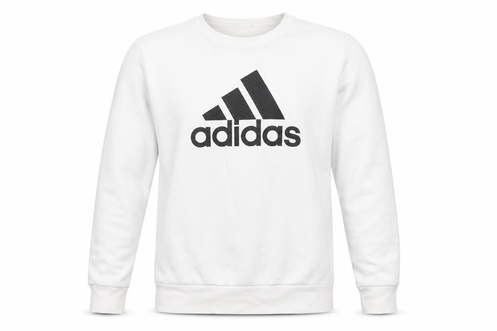Mens UK L Regular adidas White Pullover Sweatshirt