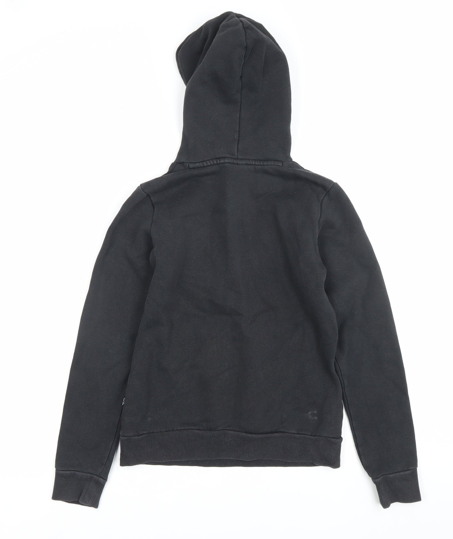 Puma Boys Black Pullover Hoodie 2XS Regular Fit with Logo Graphic