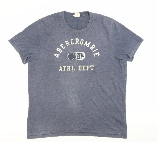 Abercrombie & Fitch Men’s Blue XL Muscle Fit Graphic T-Shirt