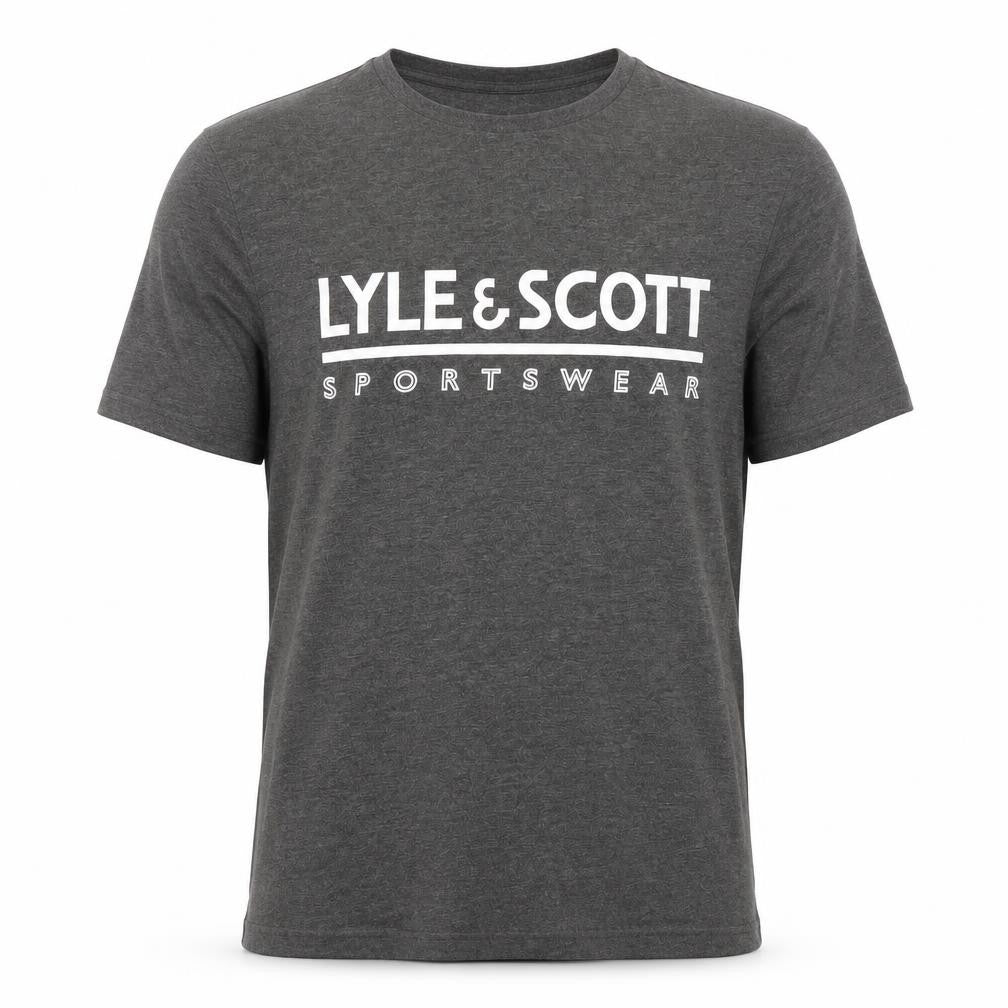 Mens UK Size S Lyle & Scott Grey  Polyester Blend T-Shirt