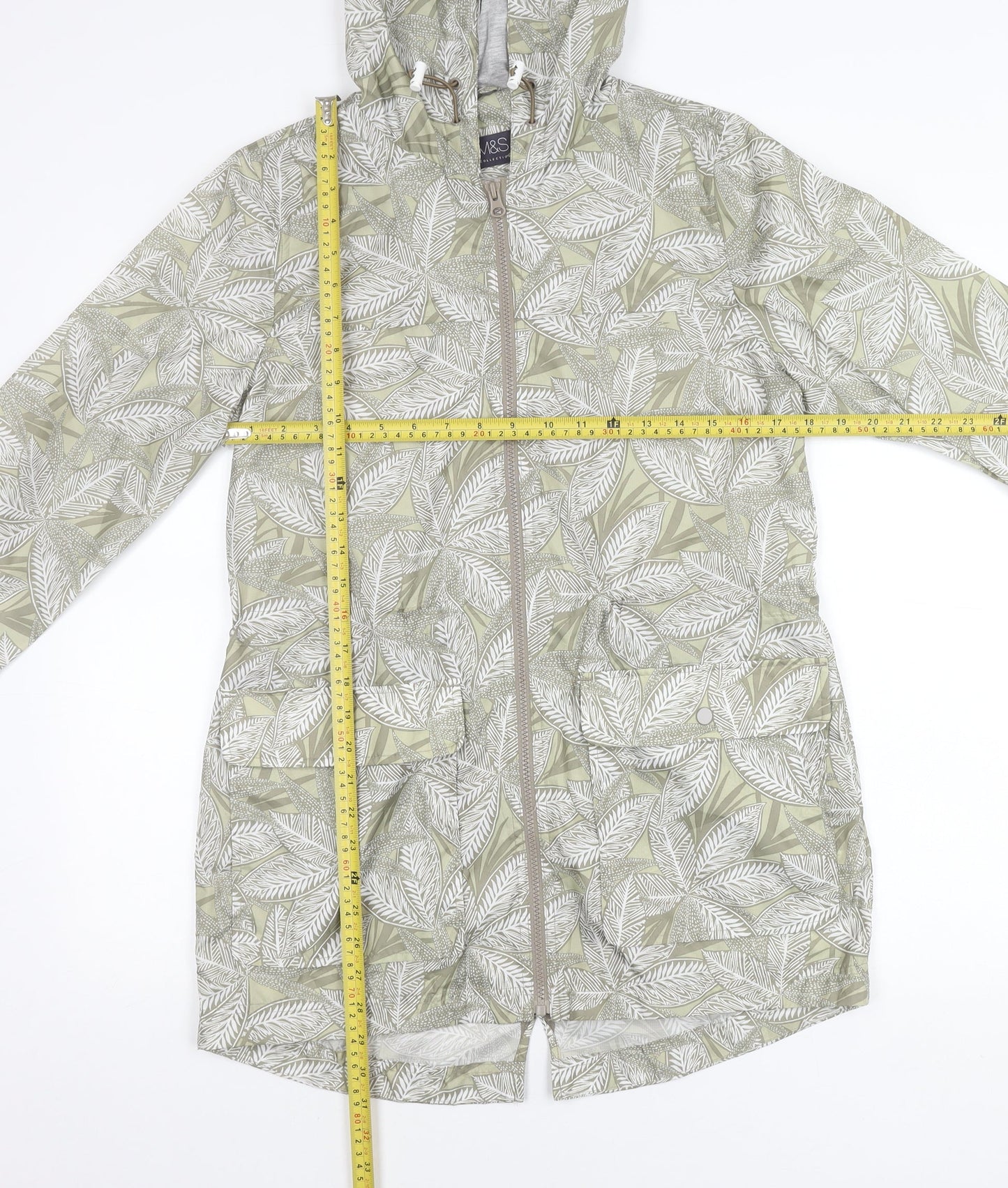 Marks and Spencer Womens Multicoloured Small Rain Jacket Hooded