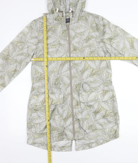 Marks and Spencer Womens Multicoloured Small Rain Jacket Hooded