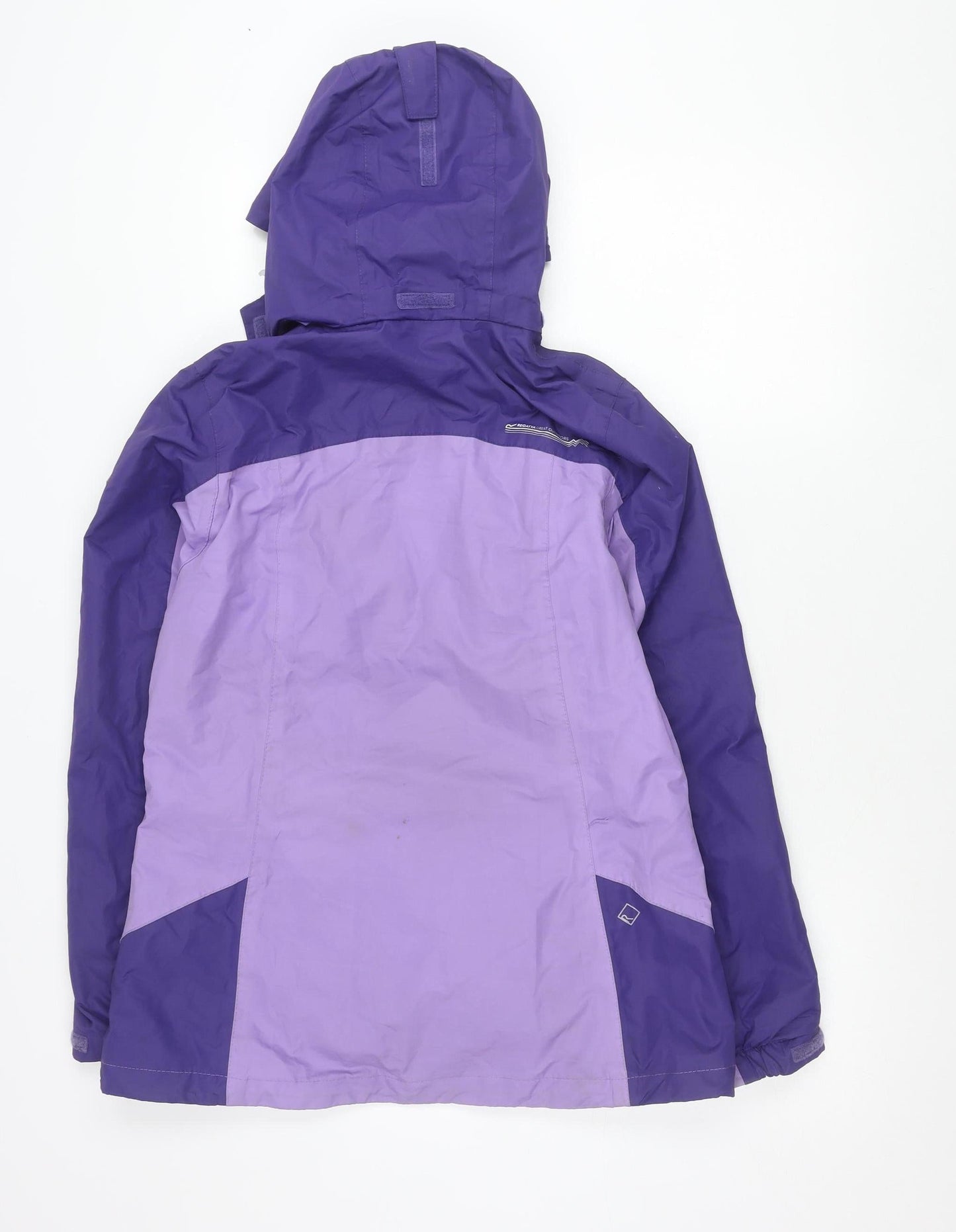 Regatta Womens Purple Waterproof Rain Coat Jacket Size 12 UK Outdoor Hooded
