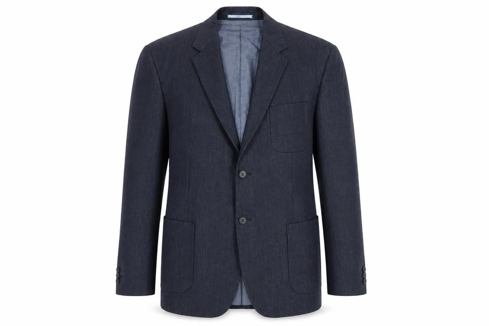 Jasper Conran Men's Blue XL Blazer Jacket Notch Lapel Formal