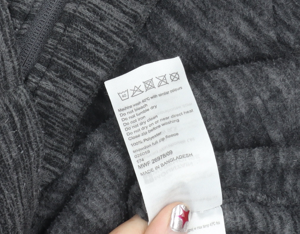 Mountain Warehouse Men's Grey Full Zip Fleece Jacket Size M