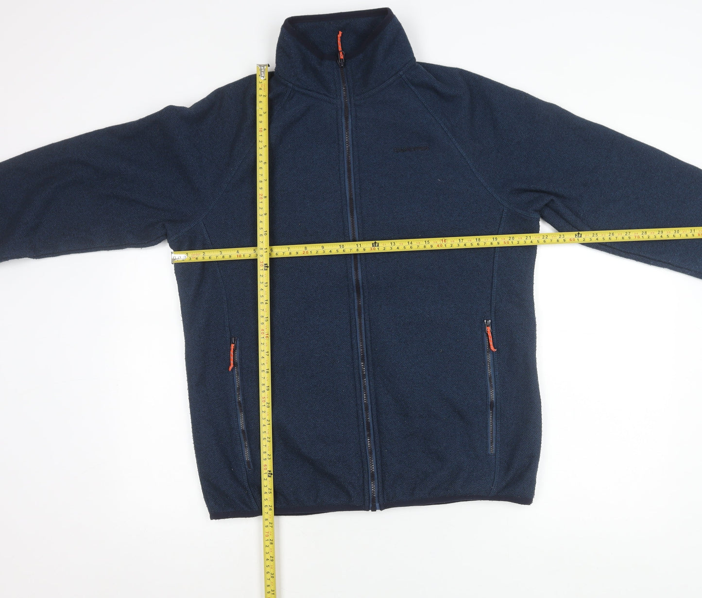 Craghoppers Men's Blue Full Zip Fleece Jacket M EU 50 Hiking Outdoor