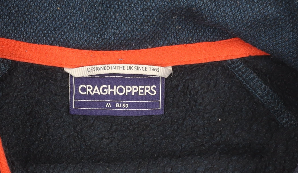Craghoppers Men's Blue Full Zip Fleece Jacket M EU 50 Hiking Outdoor