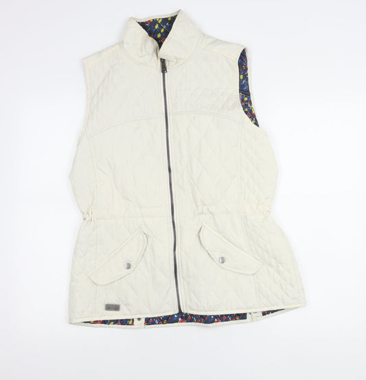 Regatta Women Ivory Quilted Waistcoat Size 16 Outdoor Zip Vest