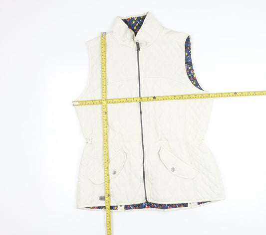 Regatta Women Ivory Quilted Waistcoat Size 16 Outdoor Zip Vest