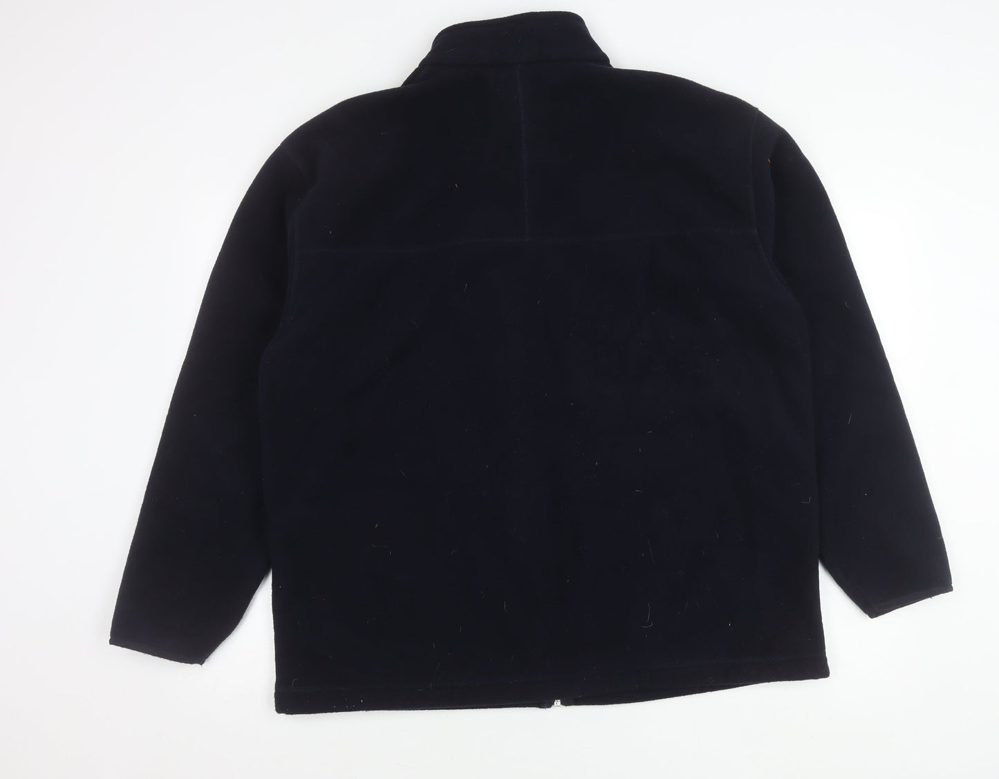 Marks and Spencer Men's Navy Blue Fleece Jacket L 41-43" Full Zip Pockets