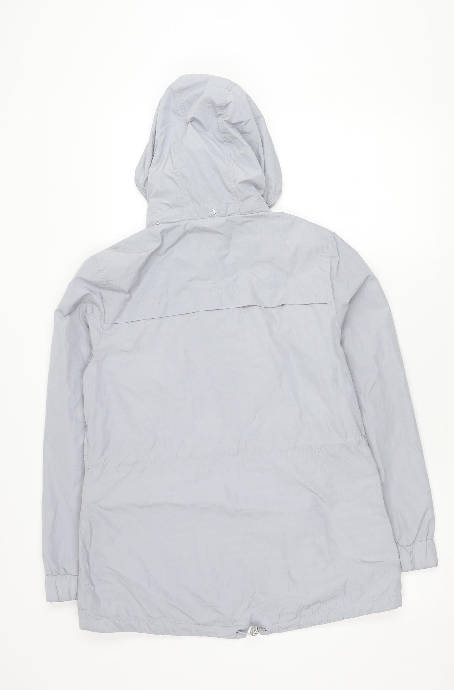Marks and Spencer Women’s Grey Parka Jacket Size 12 Hooded Pockets