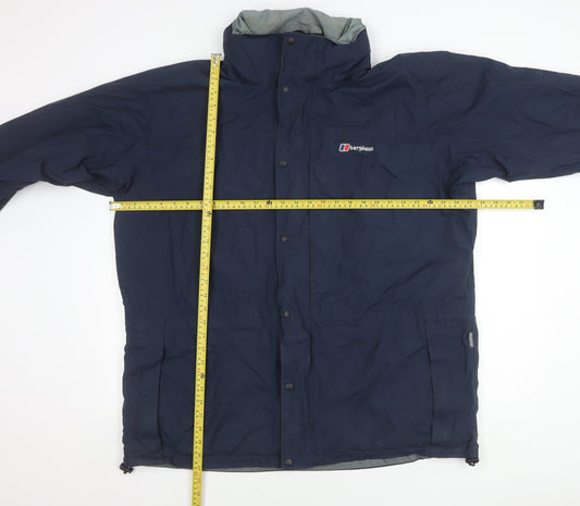 Berghaus Men’s Blue 2XL Waterproof Rain Jacket Hiking Coat