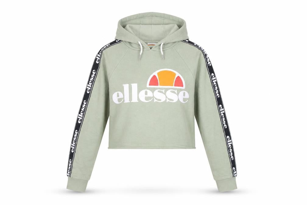 Womens UK 4 Regular ellesse Green Pullover Hoodie