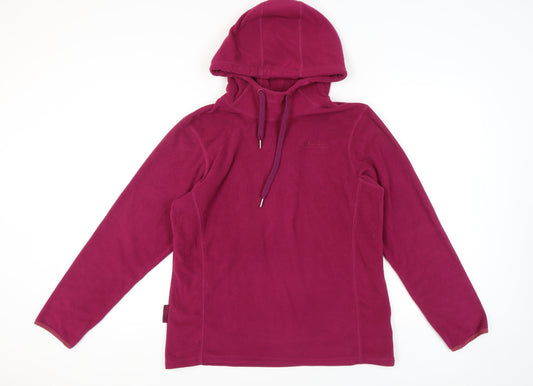 Mountain Warehouse Womens Pink Pullover Hoodie Size 16 Fleece