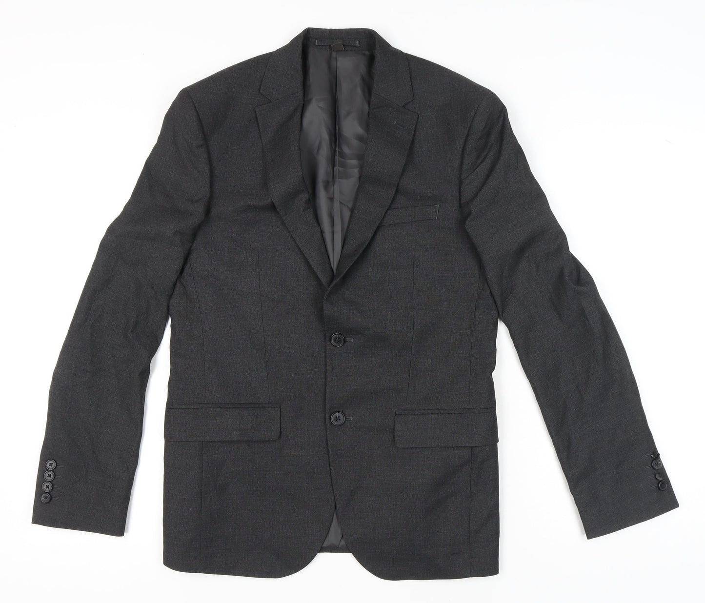 Marks and Spencer Men's Black Blazer 38 Chest Regular M Single-Breasted
