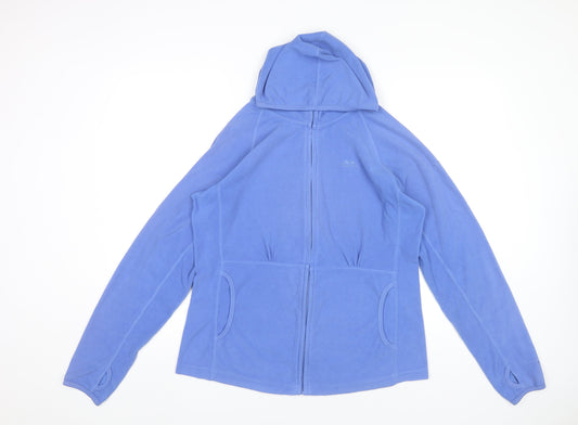 Trespass Womens Blue Fleece Hooded Full Zip Jacket XL