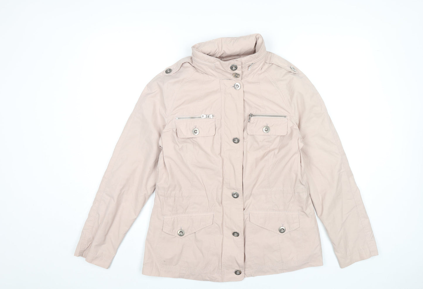 Marks and Spencer Women’s Beige Military Jacket Size 10