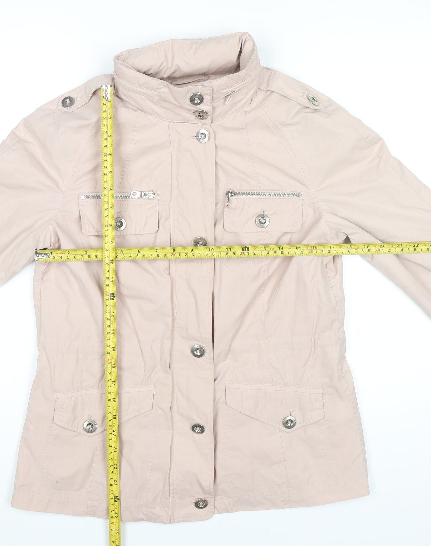 Marks and Spencer Women’s Beige Military Jacket Size 10