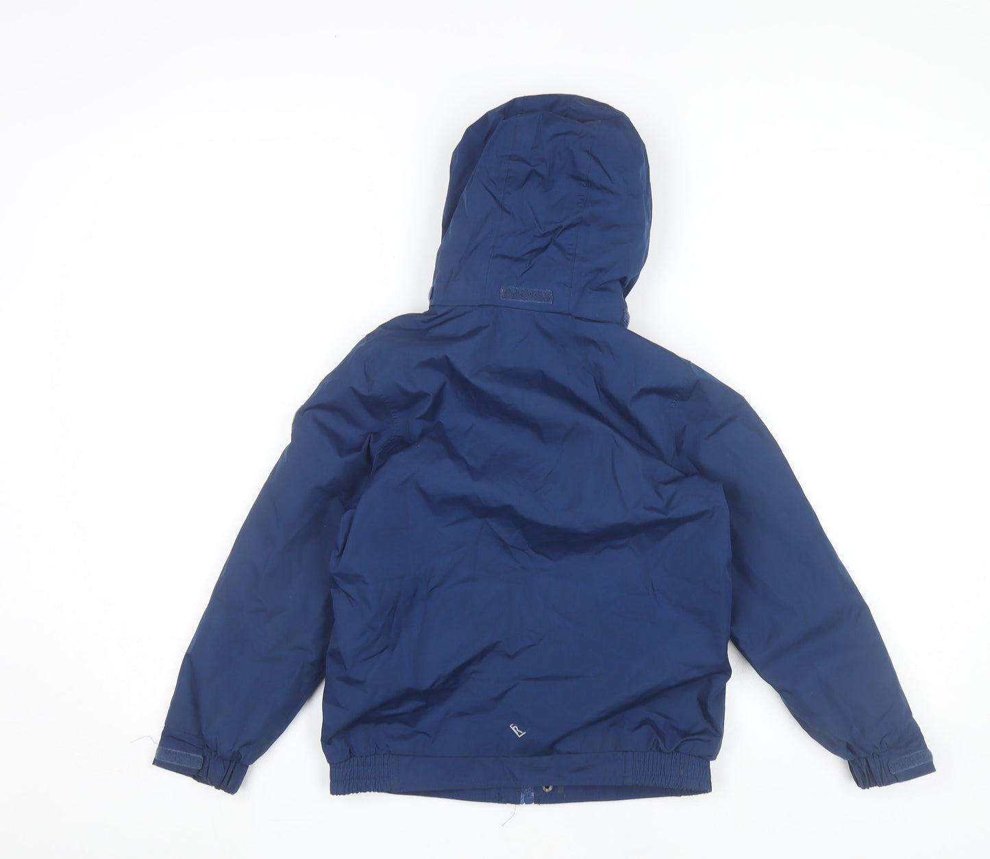 Regatta Boys Blue Waterproof Hooded Rain Coat Jacket 7-8 Years