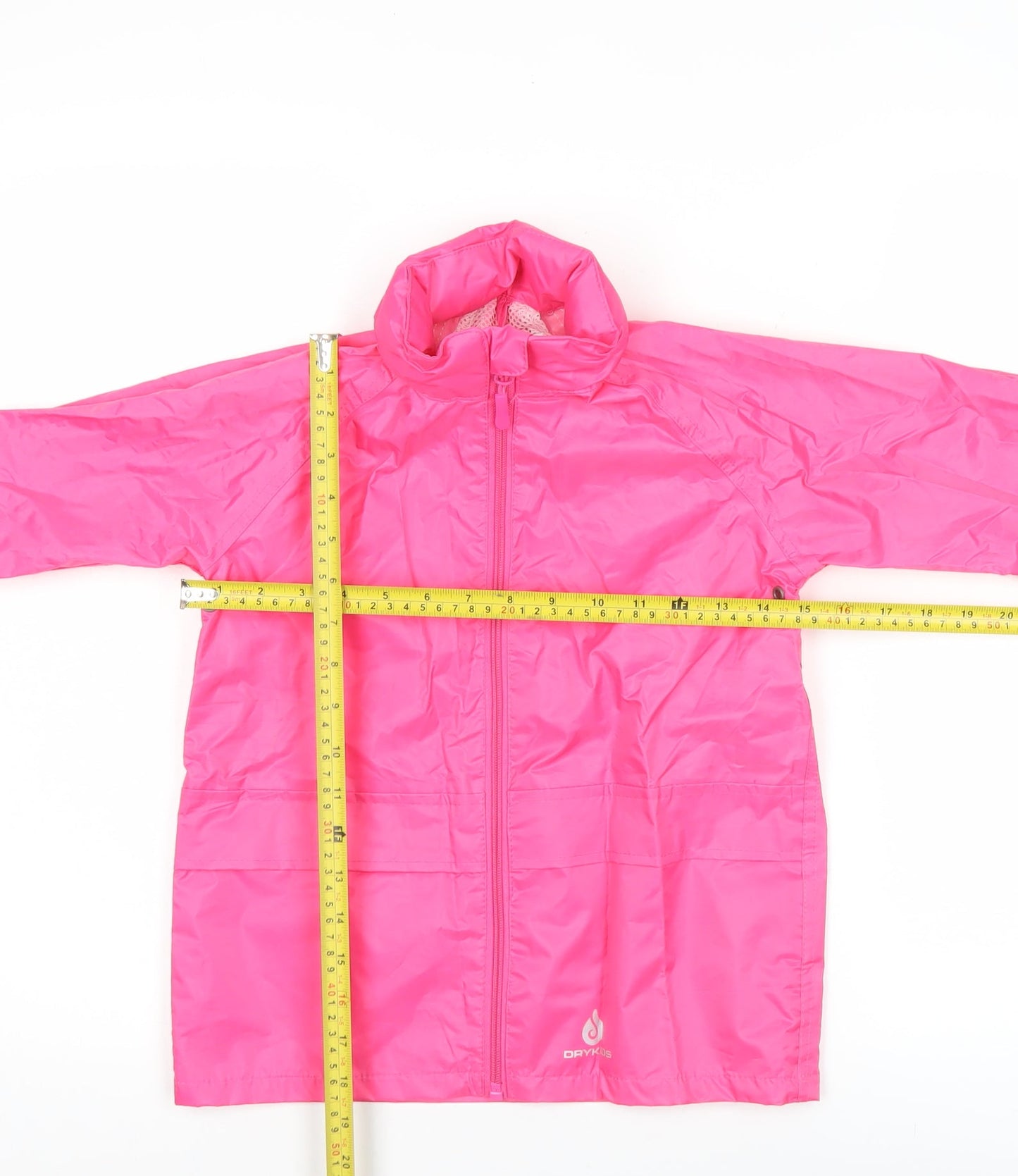 Dry Kids Girls Pink 3-4 Years Waterproof Lightweight Rain Coat Jacket