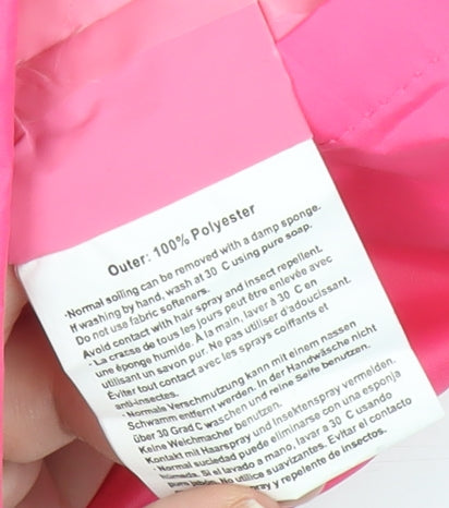 Dry Kids Girls Pink 3-4 Years Waterproof Lightweight Rain Coat Jacket