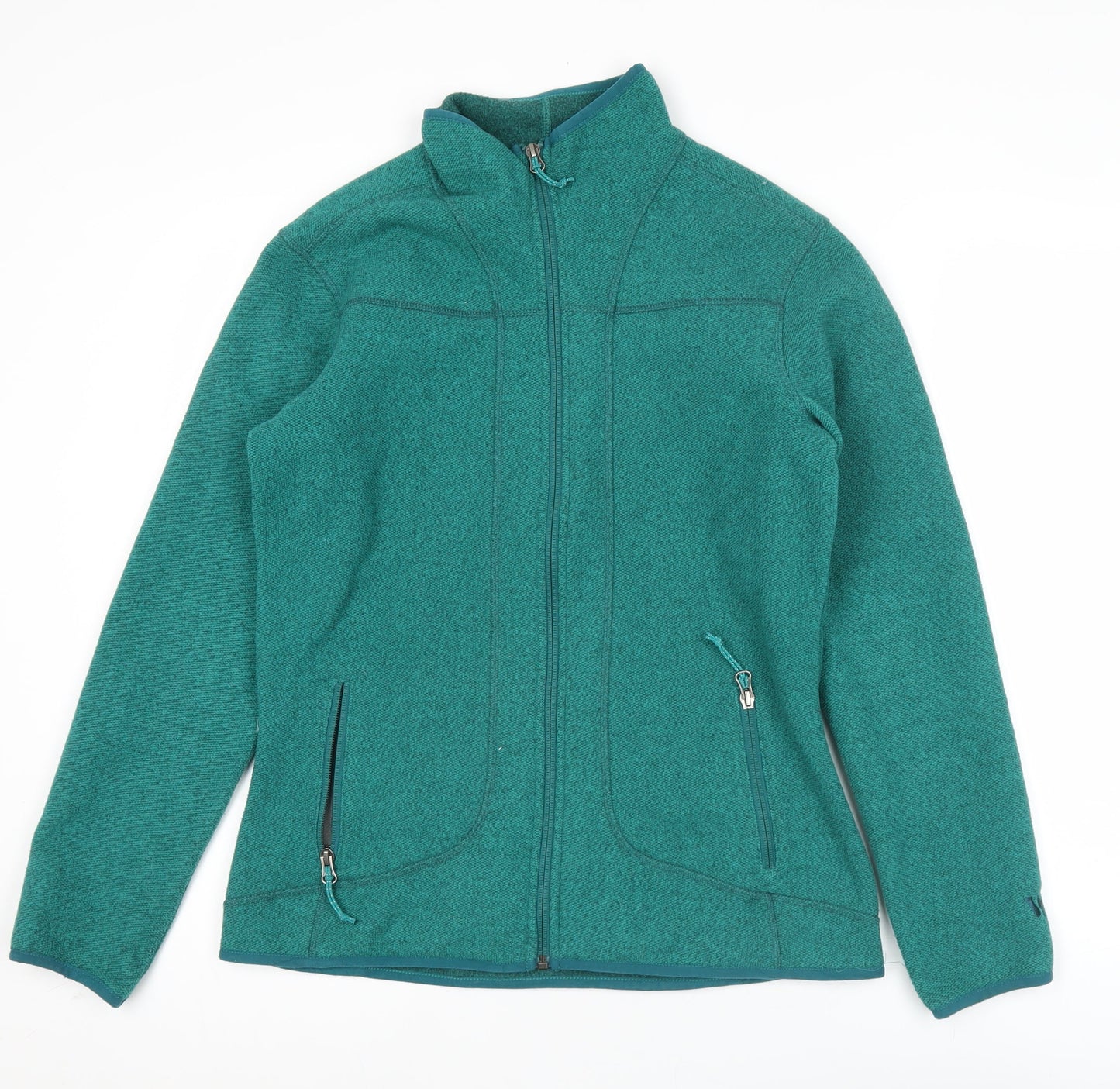 White Sierra Women's Green Fleece Zip Jacket Size M Outdoor Wear