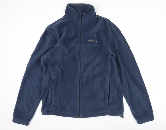 Columbia Men’s Blue Fleece Jacket M Full Zip Outdoor Casual