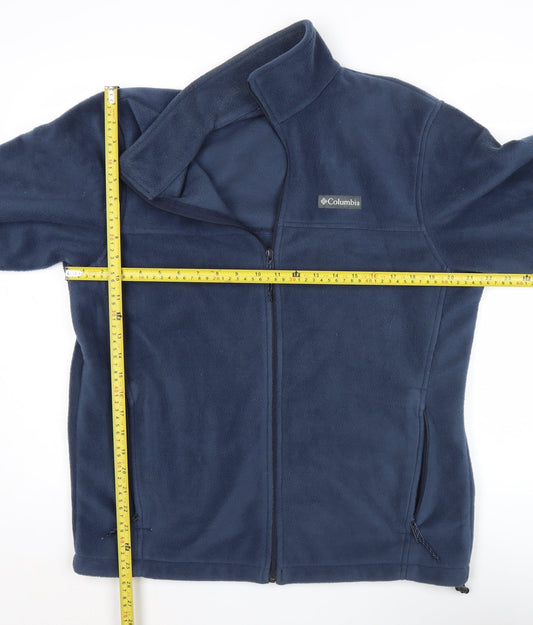 Columbia Men’s Blue Fleece Jacket M Full Zip Outdoor Casual