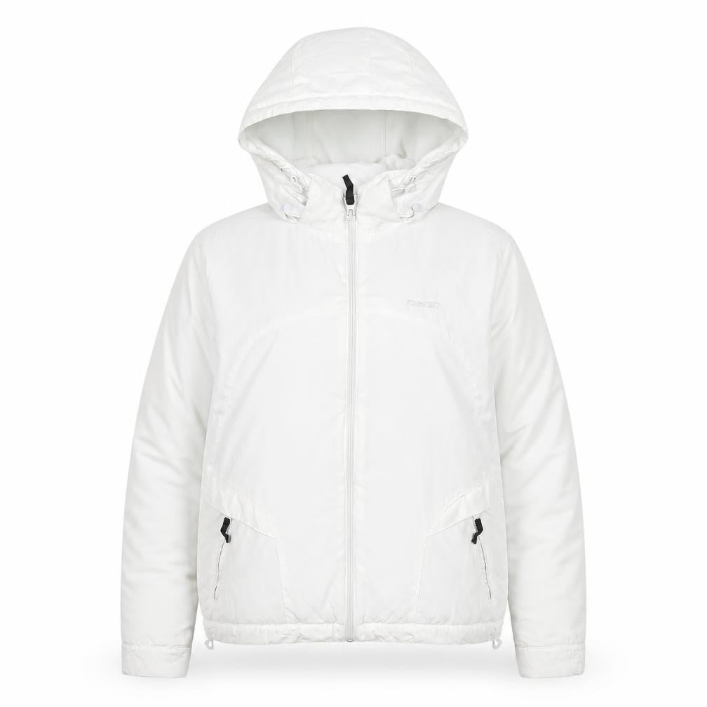 Womens UK Size M Regular Reebok White Polyester Jacket