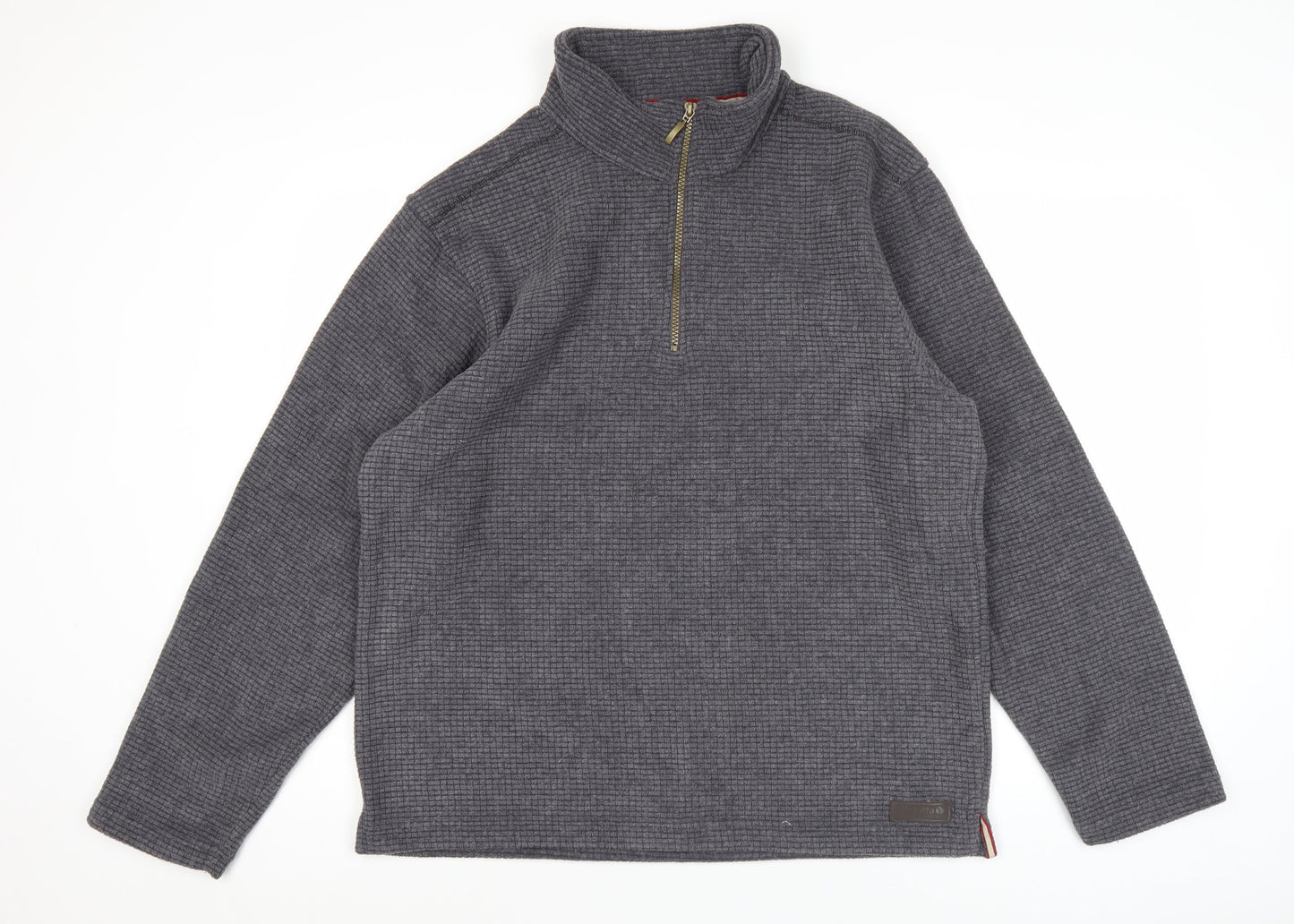 Regatta Men’s Grey Fleece Pullover Sweatshirt L 1/2 Zip Hiking