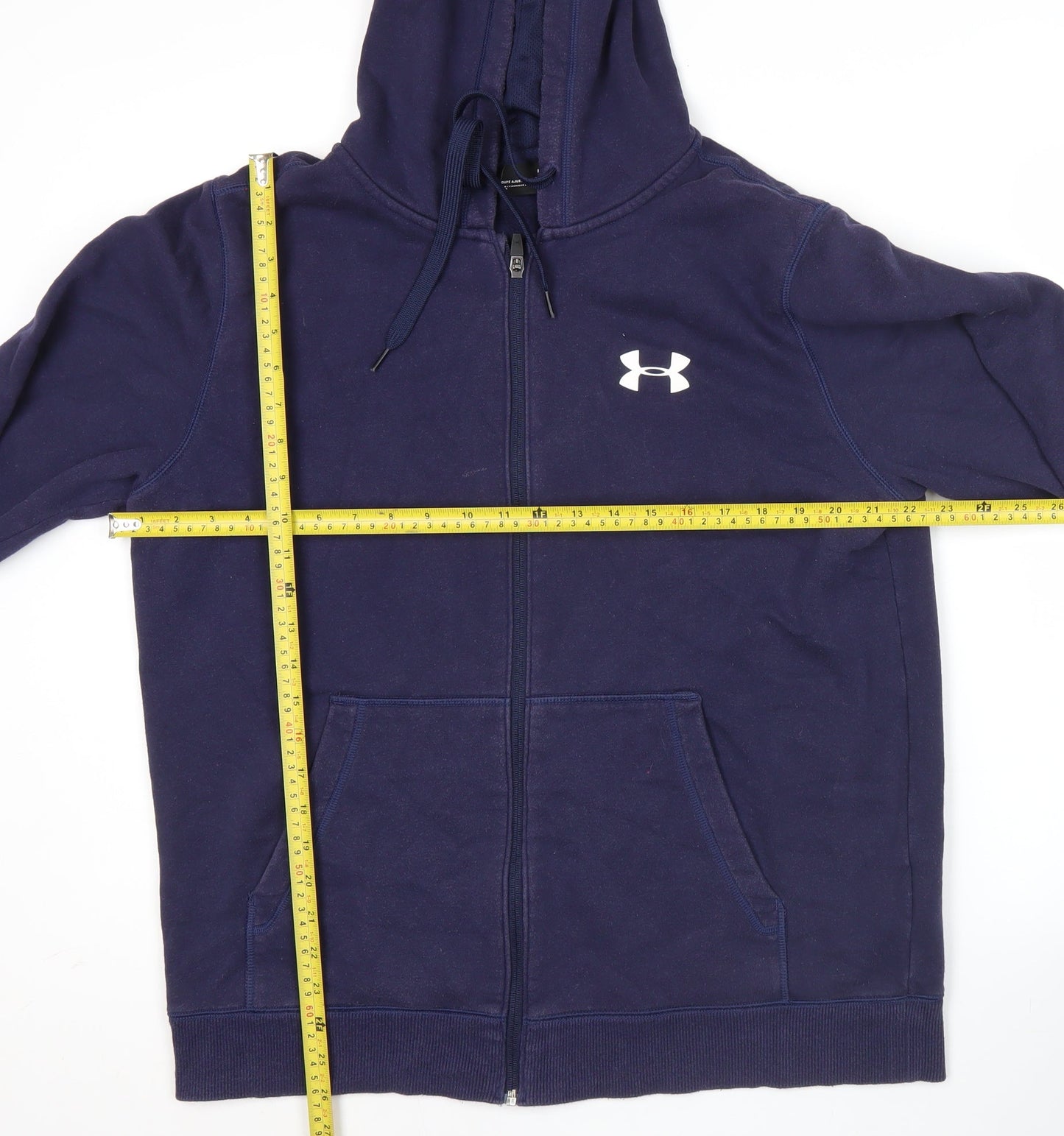 Under Armour Men’s Blue Full Zip Hoodie Size L Hooded Sweatshirt