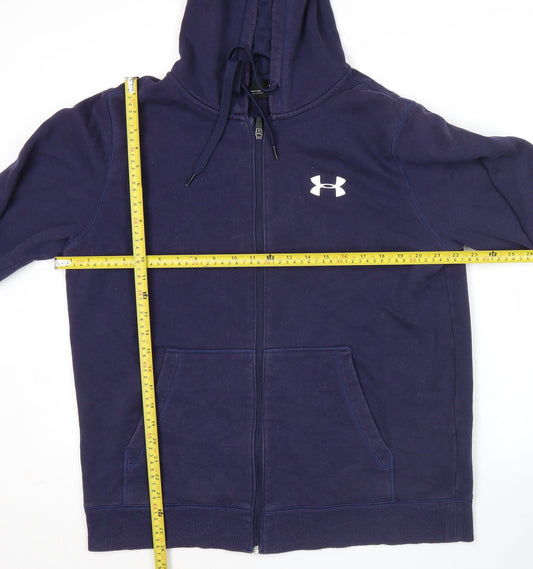 Under Armour Men’s Blue Full Zip Hoodie Size L Hooded Sweatshirt