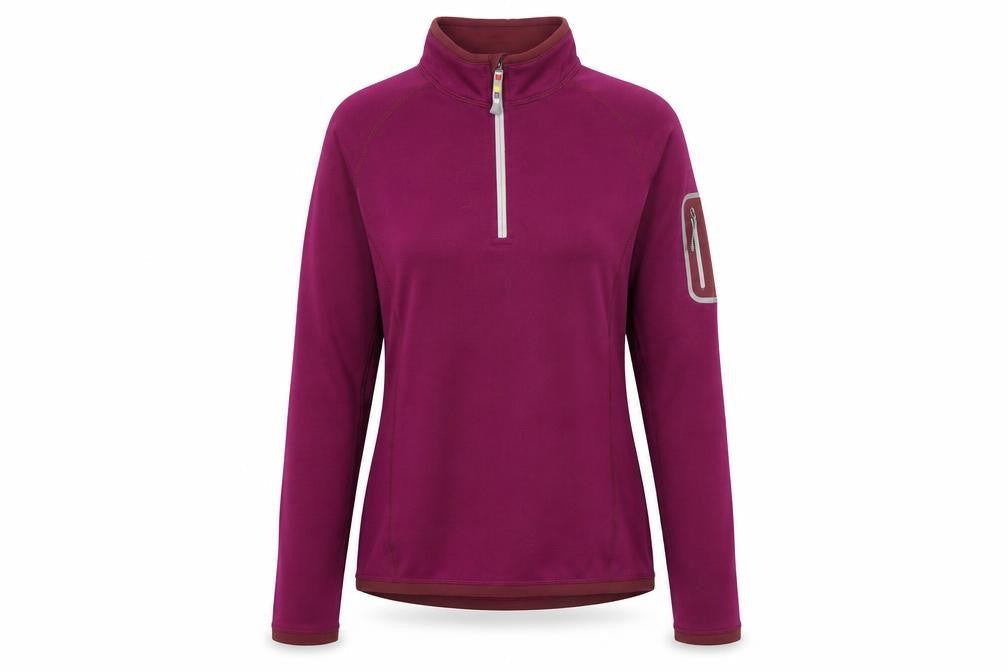 Sherpa Women’s Purple Long Sleeve 1/2 Zip Pullover Sweatshirt Size S