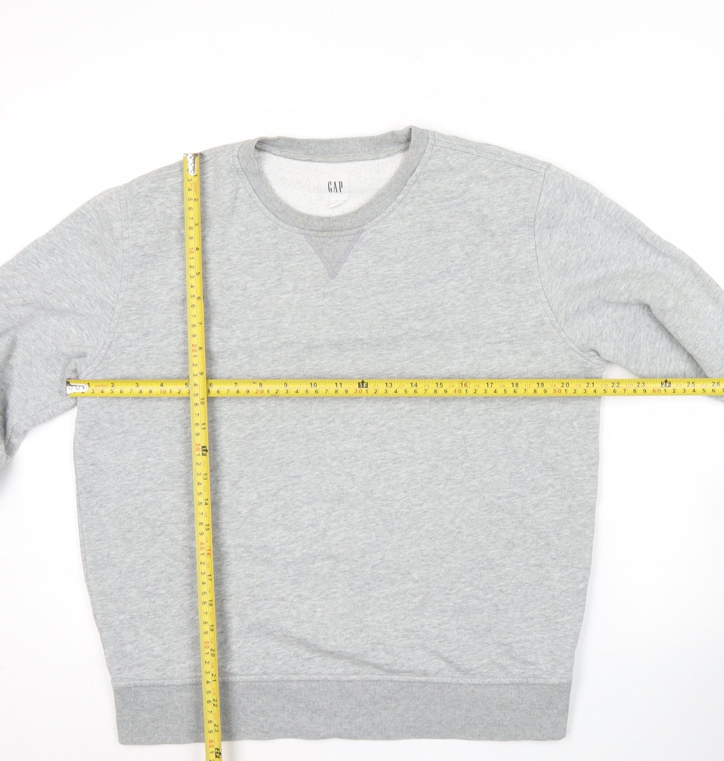 GAP Men’s Grey Sweatshirt Pullover S Regular Fit Fleece Casual
