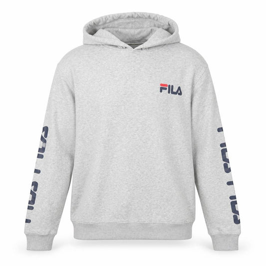 Mens UK S Regular FILA Grey Pullover Hoodie