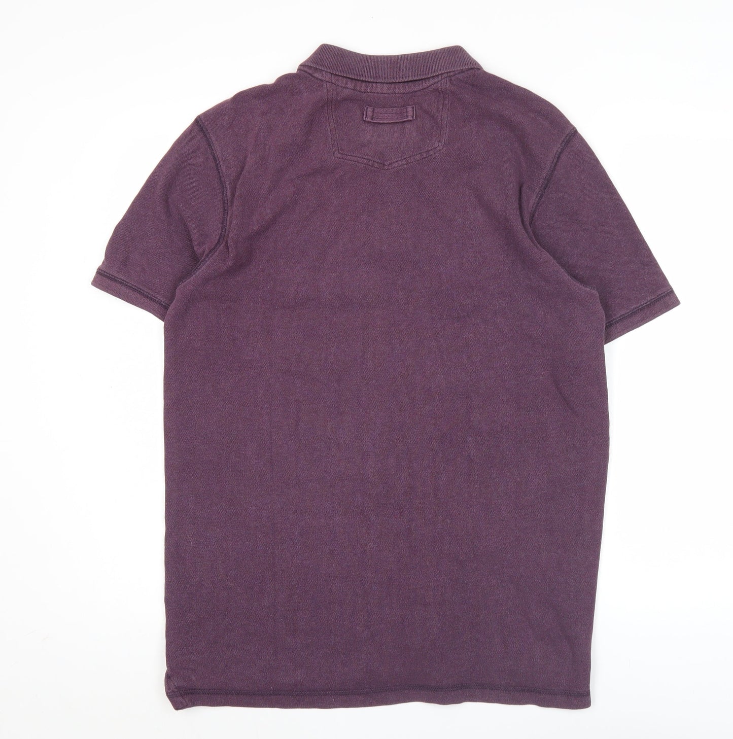 FatFace Men's Purple Cotton Polo Shirt M Short Sleeve Casual