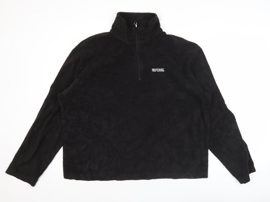 Regatta Men’s Black XL Fleece 1/4 Zip Pullover Sweatshirt Outdoor