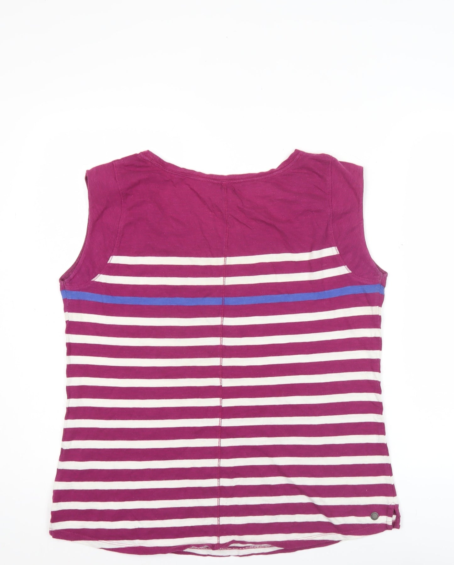 FatFace Womens Size 14 Multicoloured Striped Cotton Tank Top
