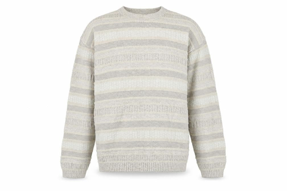 Debenhams Casual Club Men’s Beige Striped Knit Jumper L