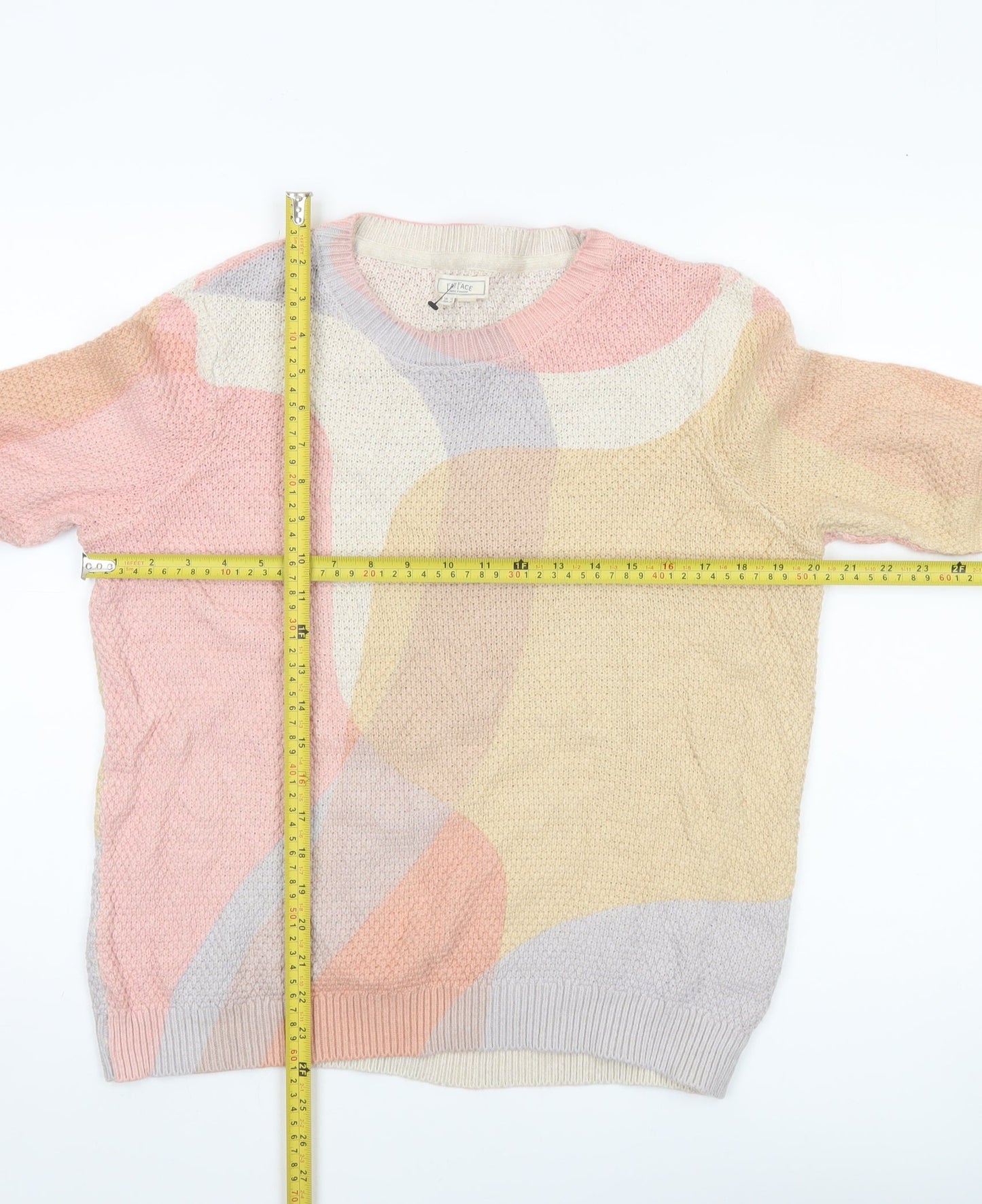 Fat Face Womens Multicoloured Cotton Knit Jumper UK 12