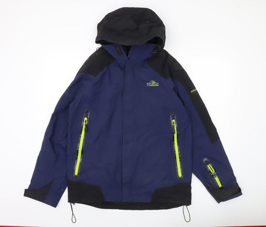 Craghoppers Bear Grylls Men’s Blue Waterproof Hooded Jacket M