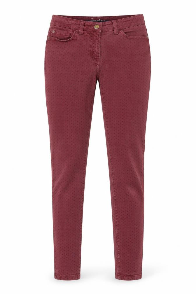 Boden Womens Red Skinny Slim Fit Jeans Size 8 Cotton Blend